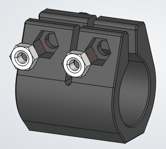 Tube Clamp (x3) assembly