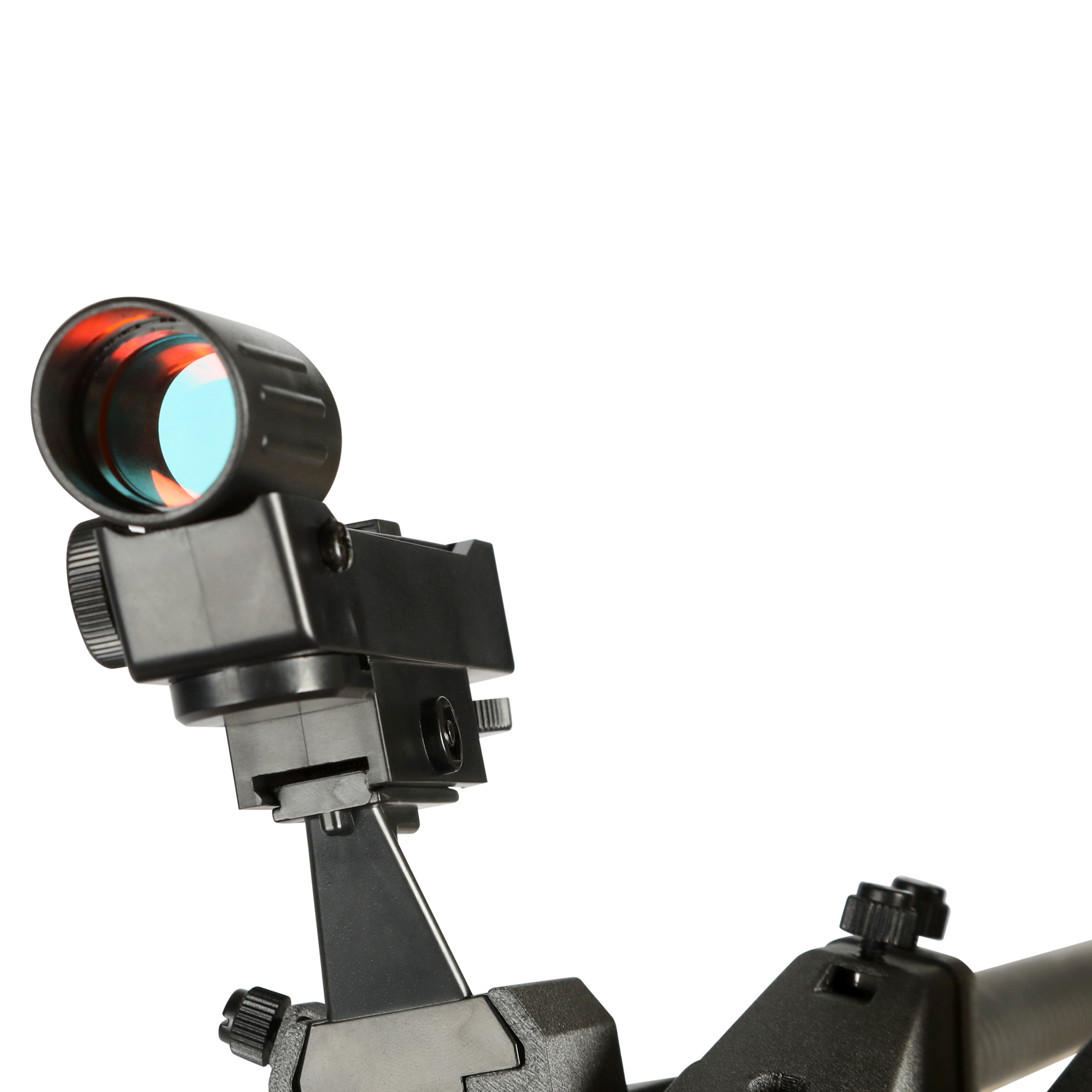 Red-dot finder mounted on the Meridian C160 telescope