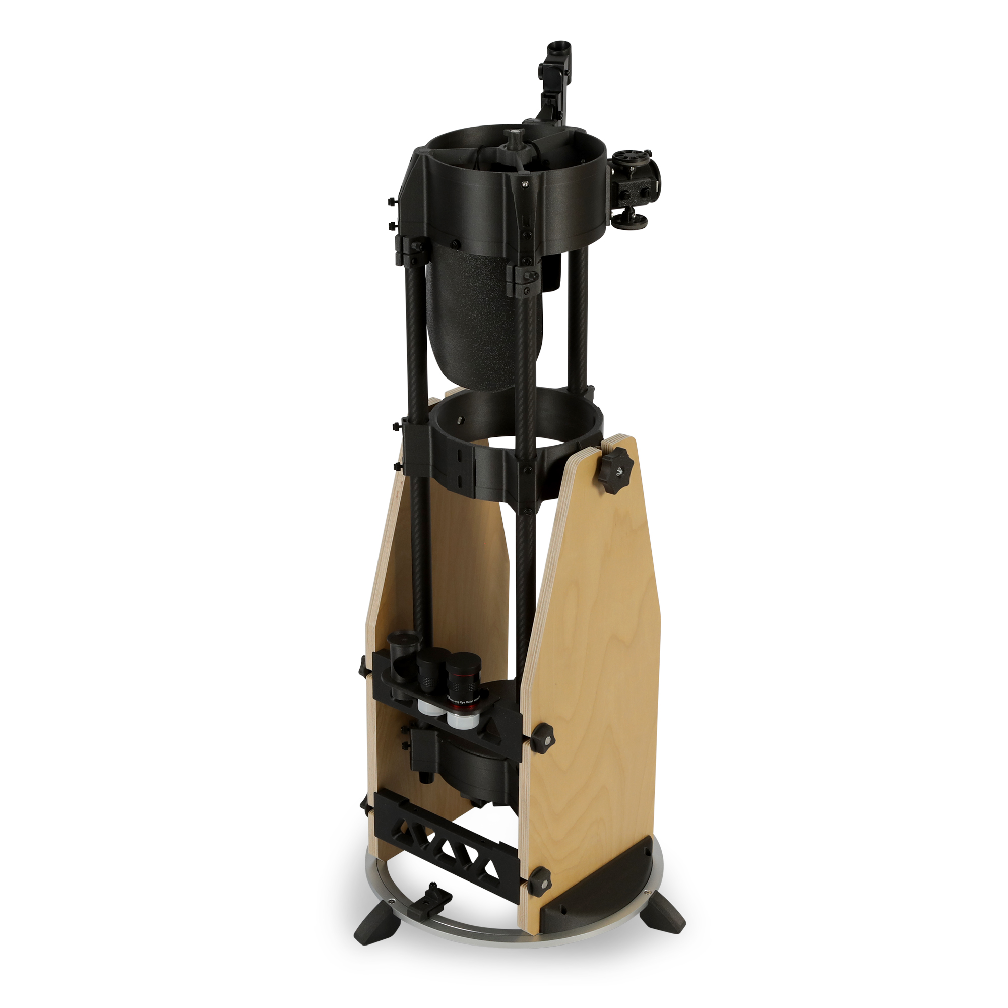 Meridian C160 telescope collapsed for storage and transport